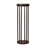 Lucide JACKSON - Sockelleuchte - Solar - Ø 16 cm - LED Dim to warm - 1x2W 2850K/3150K - IP65 - Tag/Nachtsensor - Schwarz