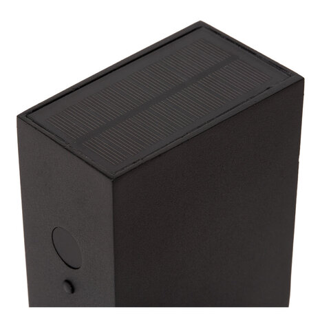 Lucide BOLTON - Wandleuchte - Solar - LED Dimb. - 1x1W 2850K/3150K - IP54 - Tag/Nacht-Sensor - Schwarz Lucide BOLTON - Wandleuchte - Solar - LED Dimb. - 1x1W 2850K/3150K - IP54 - Tag/Nacht-Sensor - Schwarz