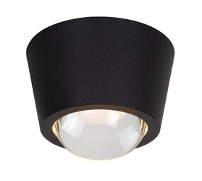 Lucide RIGON - Deckenleuchte - Ø 9 cm - LED - 1x6W 3000K - Schwarz