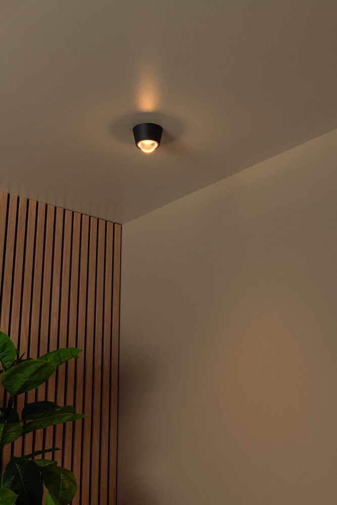 Lucide RIGON - Deckenleuchte - Ø 9 cm - LED - 1x6W 3000K - Schwarz Lucide RIGON - Deckenleuchte - Ø 9 cm - LED - 1x6W 3000K - Schwarz