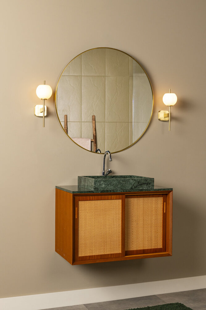 Lucide ELDA - Wandleuchte Badezimmer - 1xG9 - IP44 - Mattes Gold / Messing Lucide ELDA - Wandleuchte Badezimmer - 1xG9 - IP44 - Mattes Gold / Messing