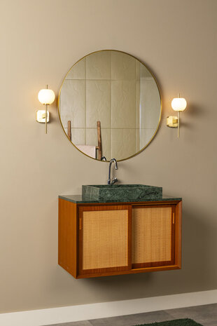 Lucide ELDA - Wandleuchte Badezimmer - 1xG9 - IP44 - Mattes Gold / Messing Lucide ELDA - Wandleuchte Badezimmer - 1xG9 - IP44 - Mattes Gold / Messing