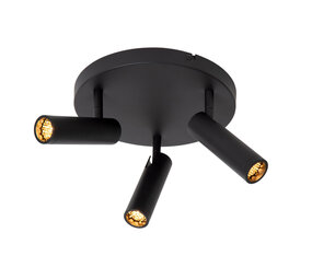 Lucide GRADO - Deckenstrahler - Ø 25 cm - 3xGU10 (MR11) - Schwarz