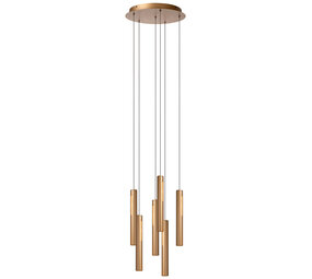 Lucide Premium GRIFFITH - Hängeleuchte - Ø 38 cm - LED Dimb. - CCT - 6x6W 2700K/4000K - Bronze