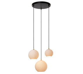 Lucide BINA - Hängeleuchte - Ø 40 cm - 3xE27 - Weiß