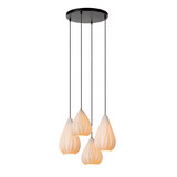 Lucide CINZIA - Hängeleuchte - Ø 55,5 cm - 4xE27 - Weiß