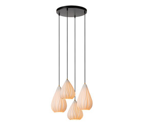 Lucide CINZIA - Hängeleuchte - Ø 55,5 cm - 4xE27 - Weiß Lucide CINZIA - Hängeleuchte - Ø 55,5 cm - 4xE27 - Weiß