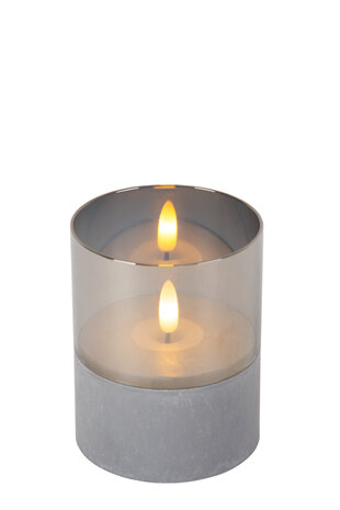 Lucide VELAS - Tischleuchte - Batterien - Ø 8 cm - LED - 3x0,2W 2700K - Fumé - 3er Set