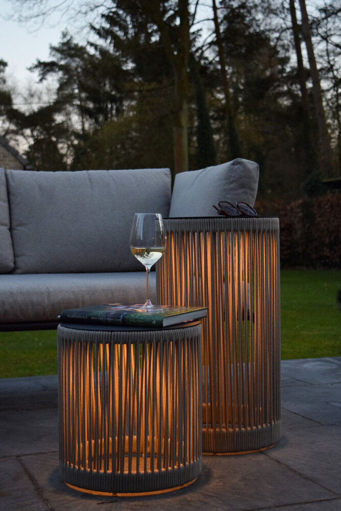Lucide PINGI - Wiederaufladbare Stehleuchte Innen/Außen - Batterie/Batterie - Ø 33,5 cm - LED 3 StepDim - 1x3W 3000K - IP44 - Taupe Lucide PINGI - Wiederaufladbare Stehleuchte Innen/Außen - Batterie/Batterie - Ø 33,5 cm - LED 3 StepDim - 1x3W 3000K - IP44 - Taupe