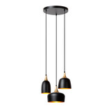 Lucide CHAYANNE - Hängeleuchte - Ø 30 cm - 3xE14 - Schwarz