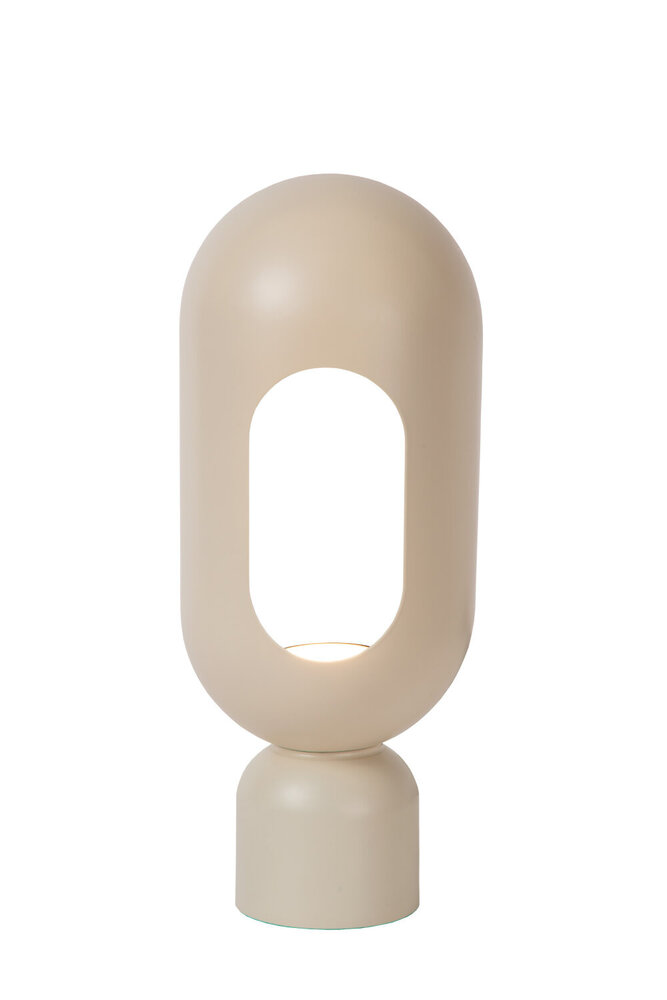 Lucide BARRIS - Tischleuchte - 1xE27 - Taupe