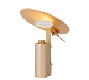 Lucide Premium FITS - Tischleuchte - Ø 20 cm - LED - 1x7W 3000K - Mattes Gold / Messing