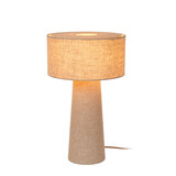Lucide LEEROY - Tischleuchte - Ø 30 cm - 1xE27 - Taupe