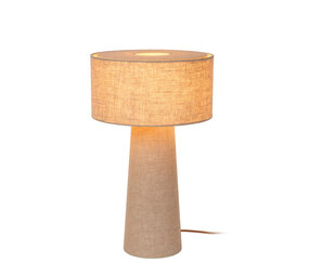 Lucide LEEROY - Tischleuchte - Ø 30 cm - 1xE27 - Taupe