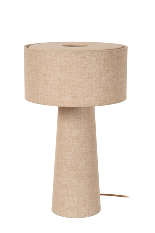 Lucide LEEROY - Tischleuchte - Ø 30 cm - 1xE27 - Taupe