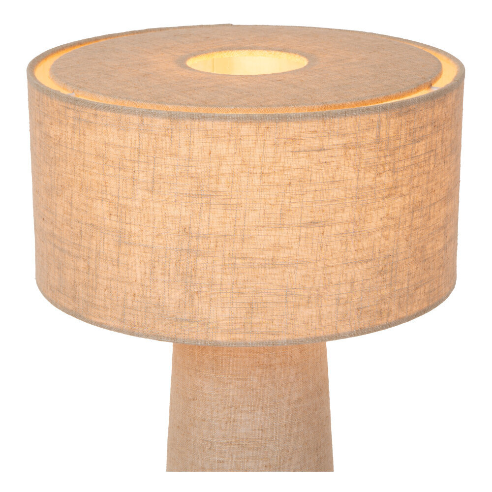Lucide LEEROY - Tischleuchte - Ø 30 cm - 1xE27 - Taupe