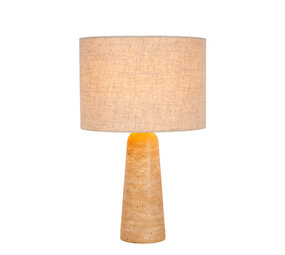 Lucide NIMUE - Tischleuchte - Ø 30 cm - 1xE27 - Taupe