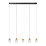 Lucide BERLIANE - Hängeleuchte - LED Dimb. - 5x4W 2700K - Mit austauschbarem LED-Modul - Transparent