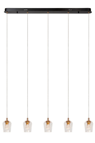 Lucide BERLIANE - Hängeleuchte - LED Dimb. - 5x4W 2700K - Mit austauschbarem LED-Modul - Transparent Lucide BERLIANE - Hängeleuchte - LED Dimb. - 5x4W 2700K - Mit austauschbarem LED-Modul - Transparent