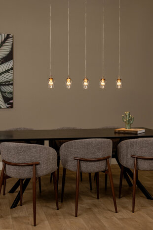 Lucide BERLIANE - Hängeleuchte - LED Dimb. - 5x4W 2700K - Mit austauschbarem LED-Modul - Transparent Lucide BERLIANE - Hängeleuchte - LED Dimb. - 5x4W 2700K - Mit austauschbarem LED-Modul - Transparent