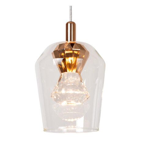 Lucide BERLIANE - Hängeleuchte - LED Dimb. - 5x4W 2700K - Mit austauschbarem LED-Modul - Transparent Lucide BERLIANE - Hängeleuchte - LED Dimb. - 5x4W 2700K - Mit austauschbarem LED-Modul - Transparent
