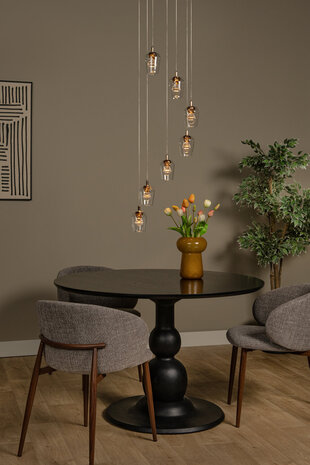 Lucide BERLIANE - Hängeleuchte - Ø 39 cm - LED Dimb. - 7x4W 2700K - Mit austauschbarem LED-Modul - Transparent Lucide BERLIANE - Hängeleuchte - Ø 39 cm - LED Dimb. - 7x4W 2700K - Mit austauschbarem LED-Modul - Transparent