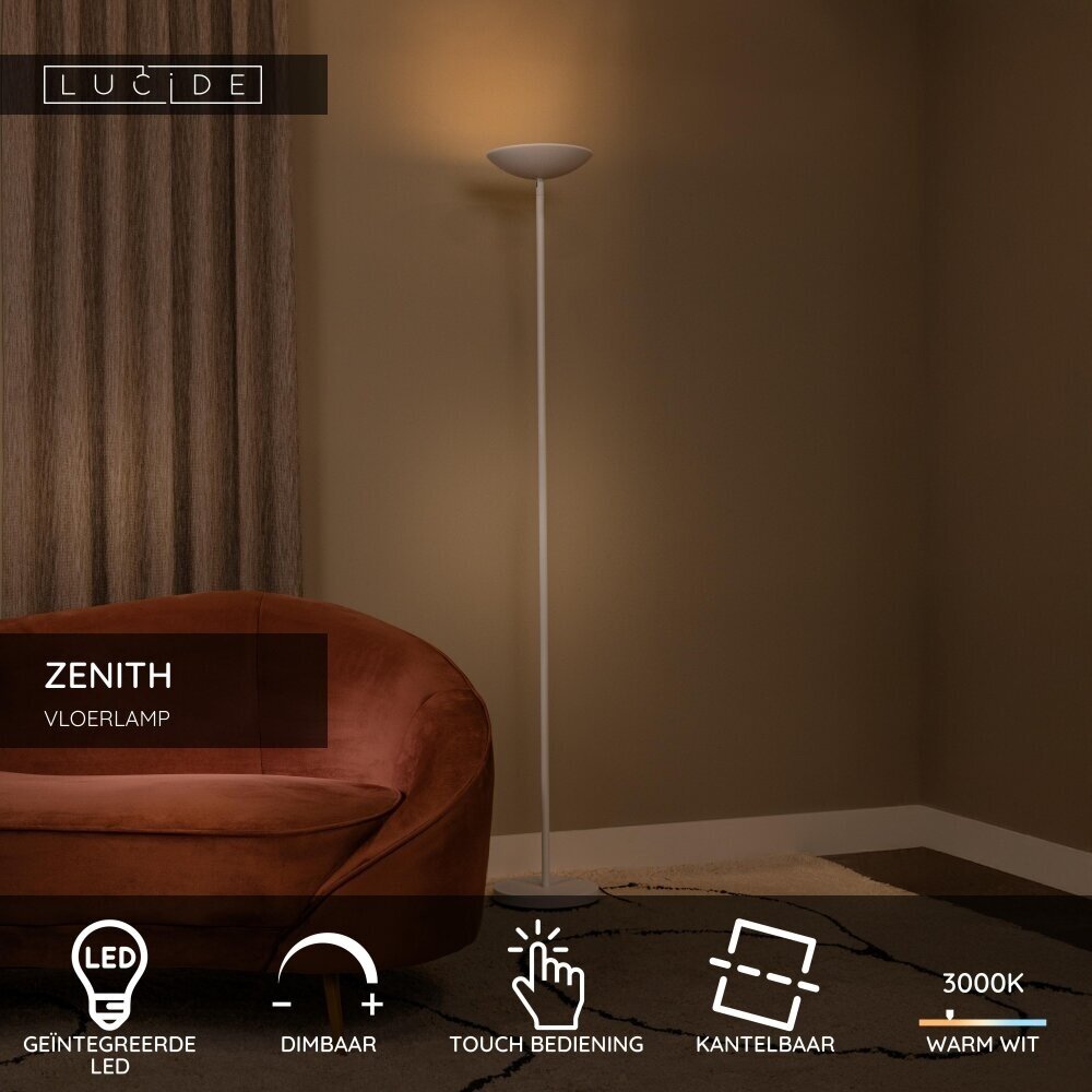 Lucide ZENITH - Stehleuchte - LED Dimb. - 1x20W 3000K - Weiß