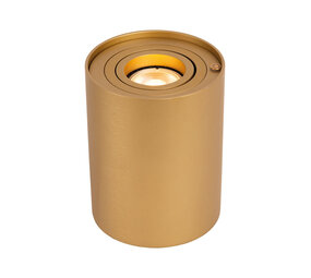 Lucide TUBE - Tischleuchte - Ø 9,6 cm - LED 3 StepDim - GU10 - 1x5W 2600K/2800K - Mattes Gold / Messing