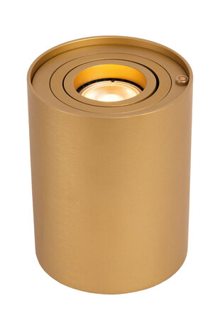 Lucide TUBE - Tischleuchte - Ø 9,6 cm - LED 3 StepDim - GU10 - 1x5W 2600K/2800K - Mattes Gold / Messing Lucide TUBE - Tischleuchte - Ø 9,6 cm - LED 3 StepDim - GU10 - 1x5W 2600K/2800K - Mattes Gold / Messing