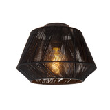 Lucide JESSICA - Deckenleuchte - Ø 30 cm - 1xE27 - Schwarz