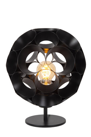 Lucide HANNELORE - Tischleuchte - Ø 25 cm - 1xE27 - Schwarz Lucide HANNELORE - Tischleuchte - Ø 25 cm - 1xE27 - Schwarz