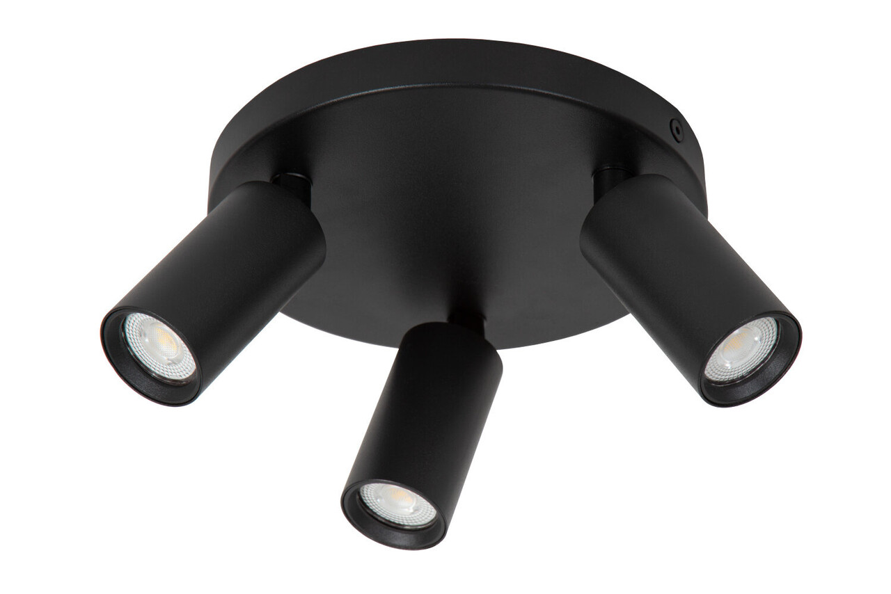 Lucide RITMO - Deckenstrahler - Ø 18 cm - 3xGU10 (MR11) - Schwarz Lucide RITMO - Deckenstrahler - Ø 18 cm - 3xGU10 (MR11) - Schwarz