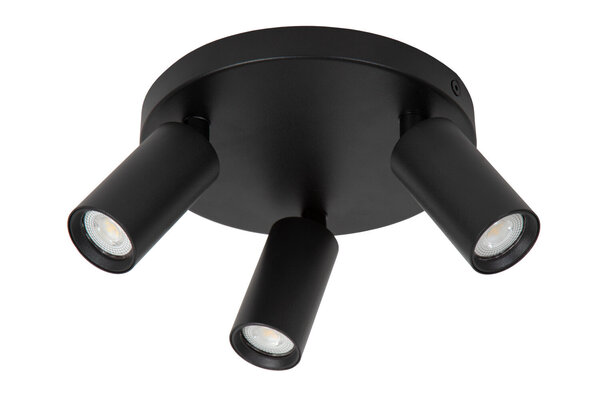 Lucide RITMO - Deckenstrahler - Ø 18 cm - 3xGU10 (MR11) - Schwarz Lucide RITMO - Deckenstrahler - Ø 18 cm - 3xGU10 (MR11) - Schwarz