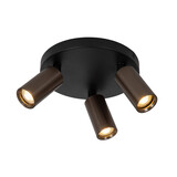 Lucide RITMO - Deckenstrahler - Ø 18 cm - 3xGU10 (MR11) - Kaffee