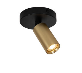 Lucide RITMO - Deckenstrahler - Ø 10 cm - 1xGU10 (MR11) - Mattes Gold / Messing