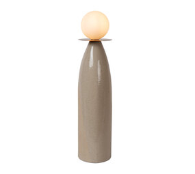 Lucide FIGARO - Tischleuchte - Ø 12 cm, H 53,5cm - 1xG9 - Grau