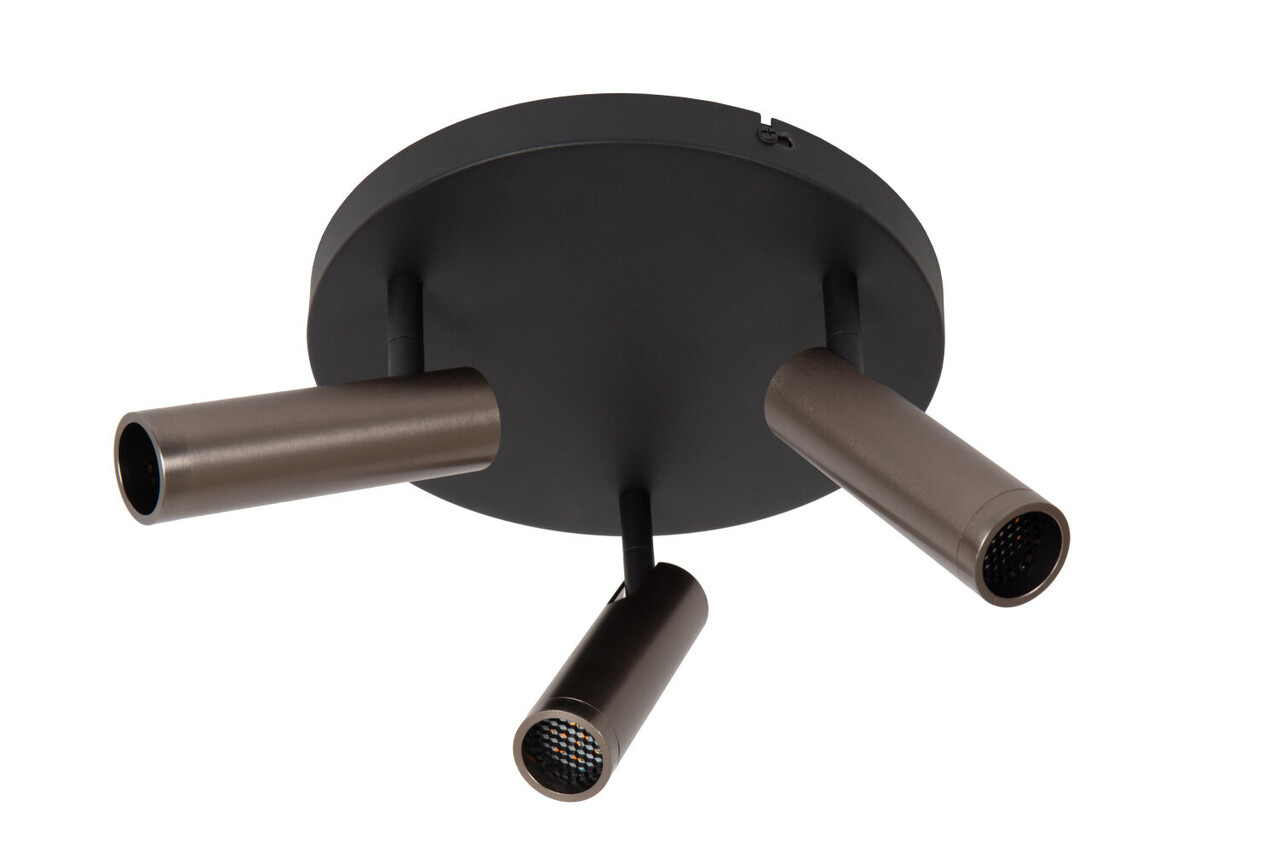 Lucide GRADO - Deckenstrahler - Ø 25 cm - 3xGU10 (MR11) - Grauguss Lucide GRADO - Deckenstrahler - Ø 25 cm - 3xGU10 (MR11) - Grauguss