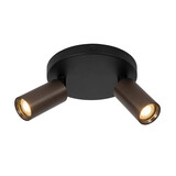 Lucide RITMO - Deckenstrahler - Ø 15 cm - 2xGU10 (MR11) - Kaffee