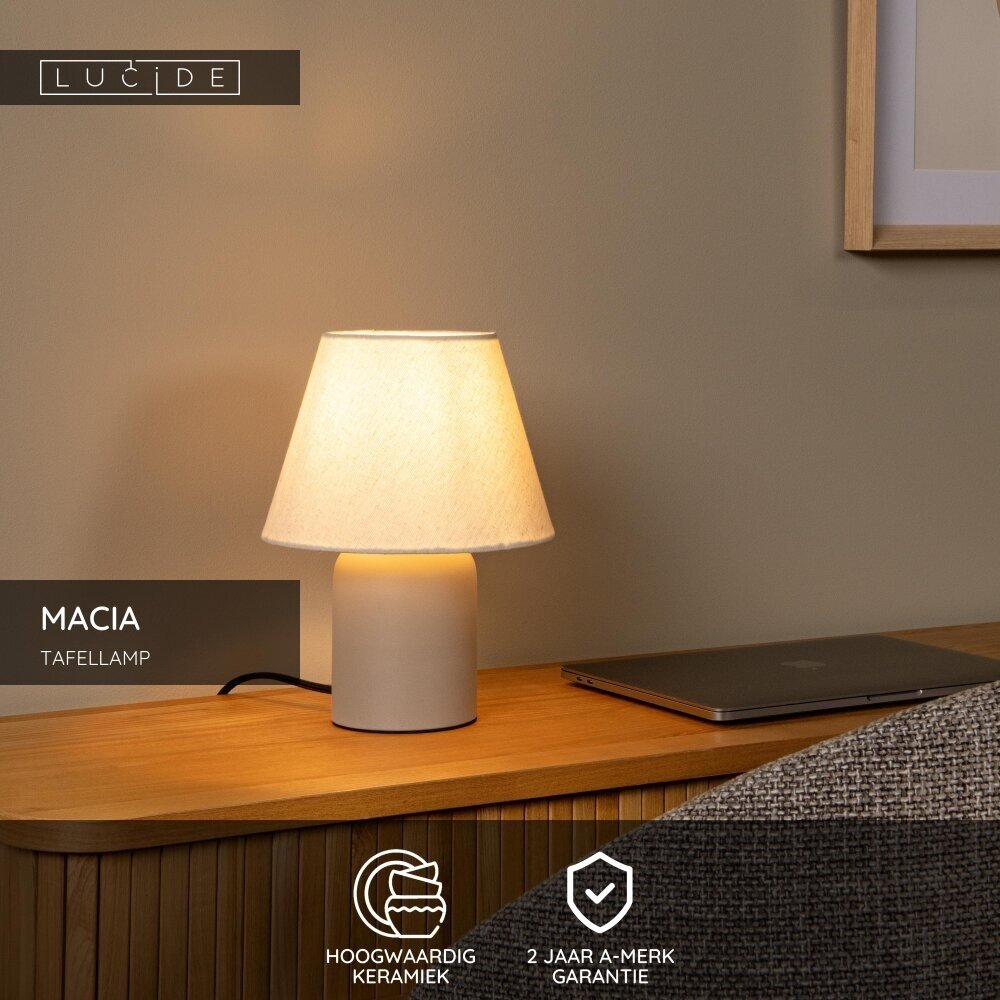 Lucide MACIA - Tischleuchte - 1xE14 - Beige