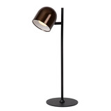Lucide SKANSKA RECH - Wiederaufladbare Schreibtischlampe Innen/Außen - Batterie/Batterie - LED Dimb. - CCT - 1x3W 3000K/6000K - IP44 - Kaffee
