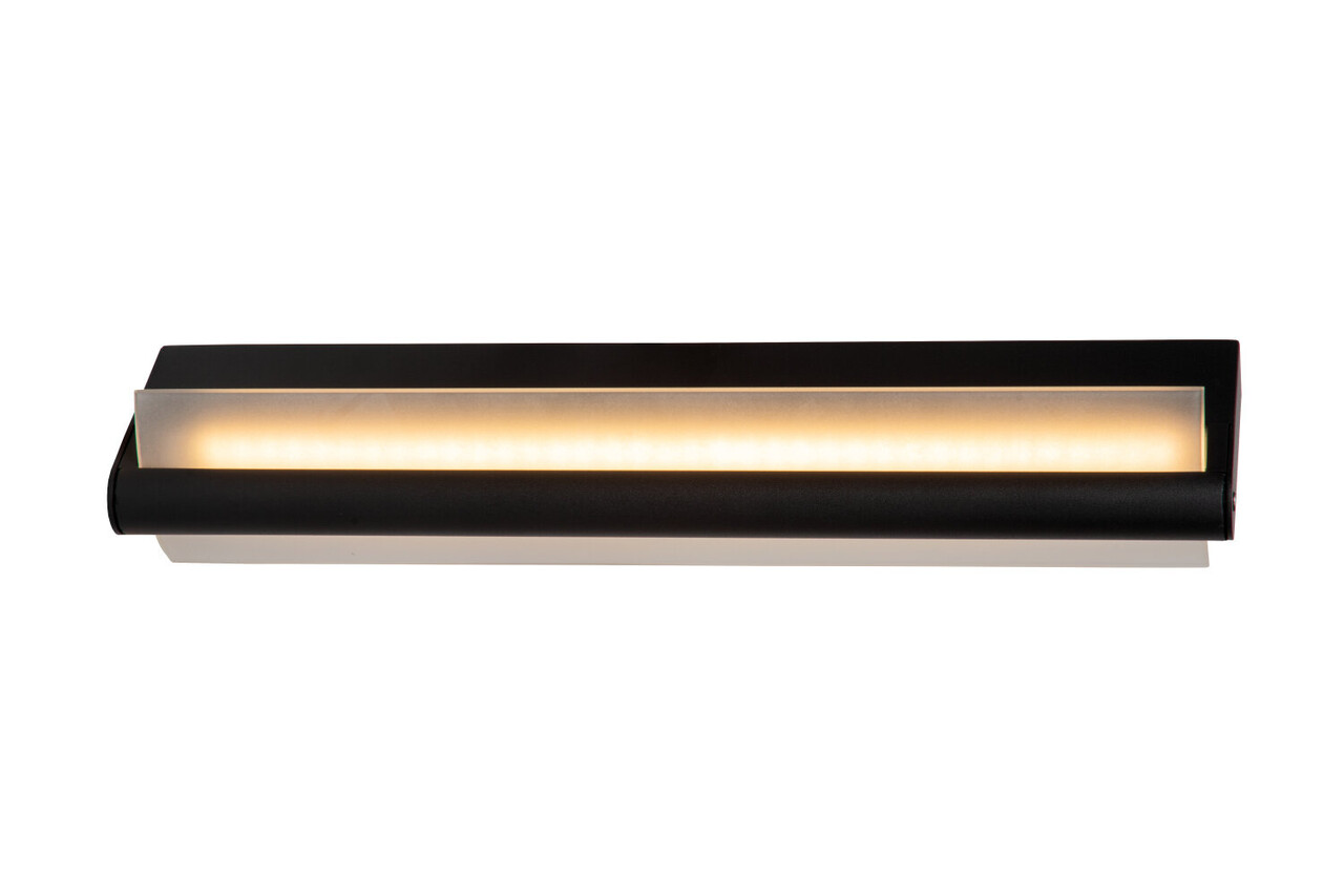 Lucide WANDA - Wandleuchte Bad - LED - 1x15W 3000K - IP44 - Schwarz Lucide WANDA - Wandleuchte Bad - LED - 1x15W 3000K - IP44 - Schwarz