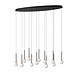 Lucide Premium CALINA - Hängeleuchte - LED Dimb. - CCT - 12x7W 2200K/3300K - Schwarz Lucide Premium CALINA - Hängeleuchte - LED Dimb. - CCT - 12x7W 2200K/3300K - Schwarz