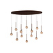 Lucide Premium CALINA - Hängeleuchte - LED Dimb. - CCT - 12x7W 2200K/3300K - Kaffee Lucide Premium CALINA - Hängeleuchte - LED Dimb. - CCT - 12x7W 2200K/3300K - Kaffee