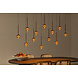 Lucide Premium CALINA - Hängeleuchte - LED Dimb. - CCT - 12x7W 2200K/3300K - Kaffee Lucide Premium CALINA - Hängeleuchte - LED Dimb. - CCT - 12x7W 2200K/3300K - Kaffee