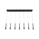 Lucide Premium JOAKIM - Hängeleuchte - LED Dimb. - CCT - 7x6,2W 2700K/4000K - Kaffee