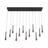 Lucide Premium JOAKIM - Hängeleuchte - LED Dimb. - CCT - 12x7W 2700K/4000K - Kaffee