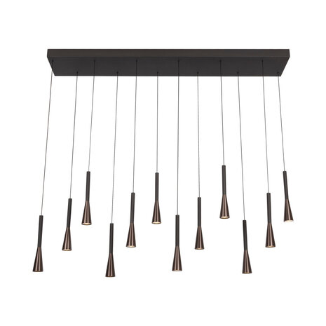 Lucide Premium JOAKIM - Hängeleuchte - LED Dimb. - CCT - 12x7W 2700K/4000K - Kaffee Lucide Premium JOAKIM - Hängeleuchte - LED Dimb. - CCT - 12x7W 2700K/4000K - Kaffee