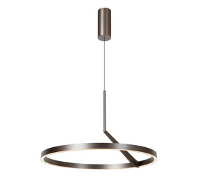 Lucide Premium APPLAUSE - Hängeleuchte - Ø 60 cm - LED Dimb. - CCT - 1x31W 2700K/4000K - Graues Eisen
