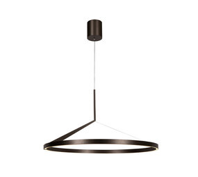 Lucide Premium APPLAUSE - Hängeleuchte - Ø 80 cm - LED Dimb. - CCT - 1x43W 2700K/4000K - Graues Eisen
