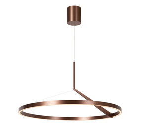 Lucide Premium APPLAUSE - Hängeleuchte - Ø 80 cm - LED Dimb. - CCT - 1x43W 2700K/4000K - Kaffee
